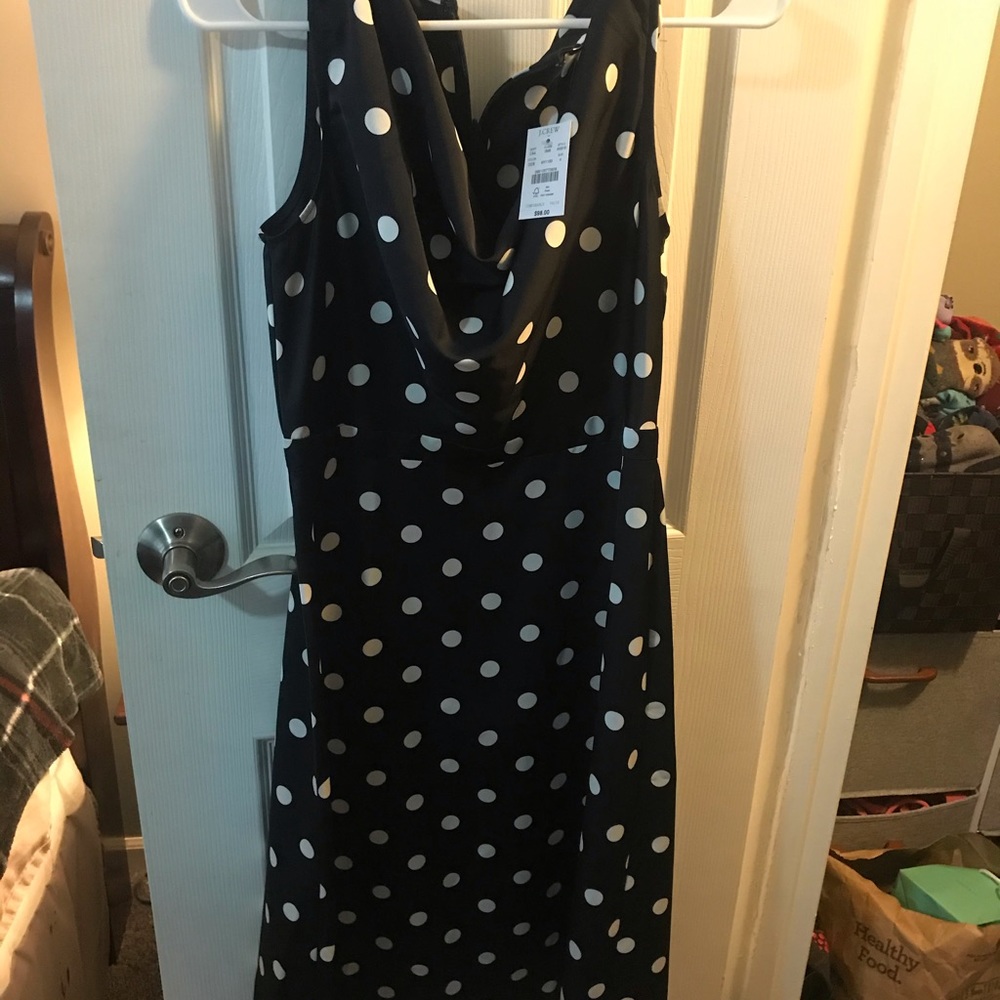 J. crew polka dot dress